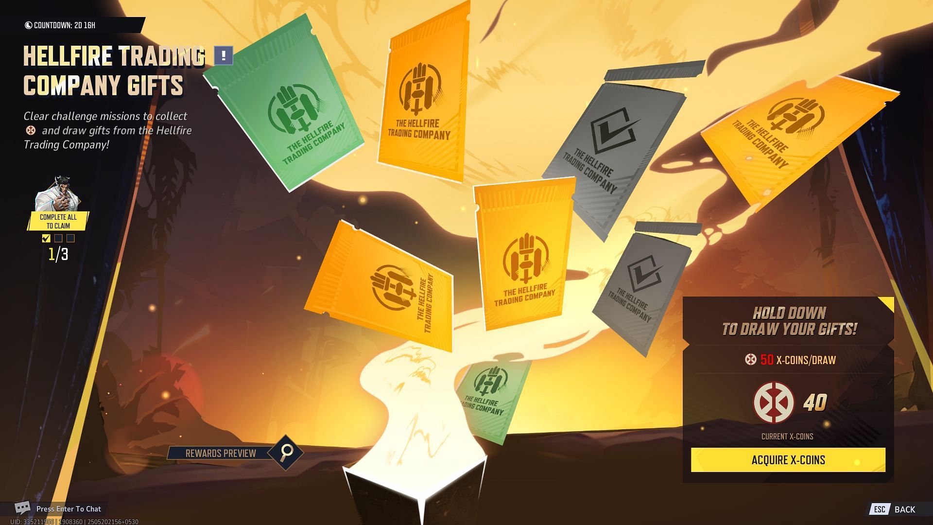 You need to clear every mission in all three hidden phases of Act 2 before unlocking the Hellfire Gala Act 3 (Image via NetEase Games)